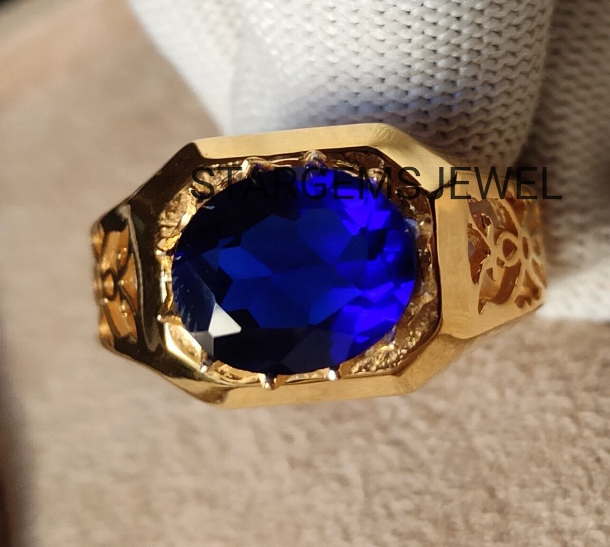 Sterling silver lab created sapphire best sale ring