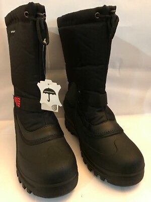 NIB Snowslide Gear Boot Black Nylon Leather Mens s-l400.jpg main image 2