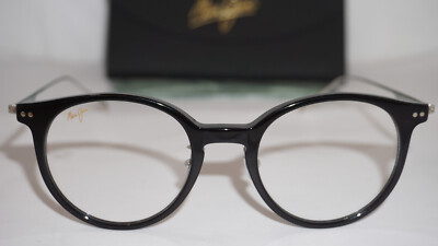MAUI JIM New Eyeglasses With Case Black Silver MJO2236-02 50 21 146