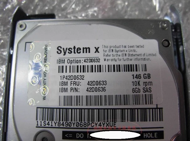 used IBM 146GB 2.5'' SFF SAS 6G 10K System X Hard Drive 42D0633 42D0632 42D0636 - Image 3 of 4