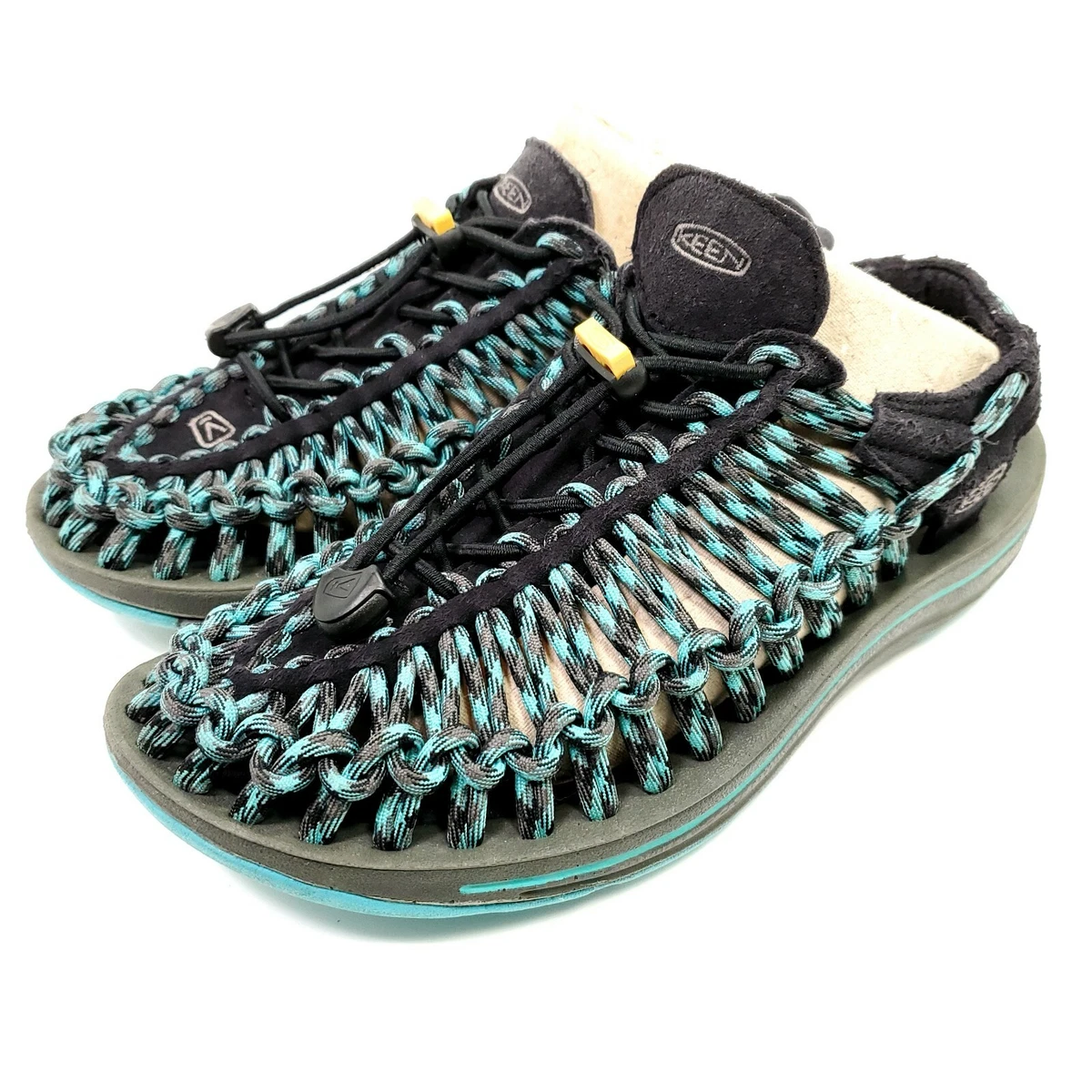 KEEN UNEEK Womens Sandals Blue Woven Paracord Water Sandals