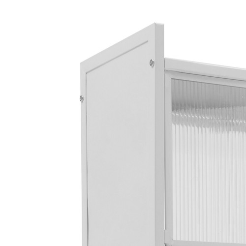 4-Tier Microwave Rack Kitchen Organizer Shelf Bread Rack Coffee Station White - Picture 14 of 22