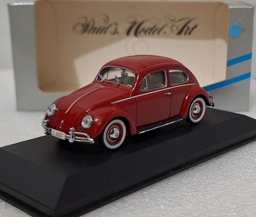 (5) Volkswagen VW Kafer Ovalwindow 1953-1957 Red 1:43 Minichamps 430052102 RARE! - Picture 4 of 16