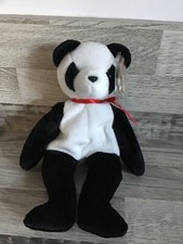 Ty Beanie Babies Fortune The Panda New With Tags And Plastic Protector