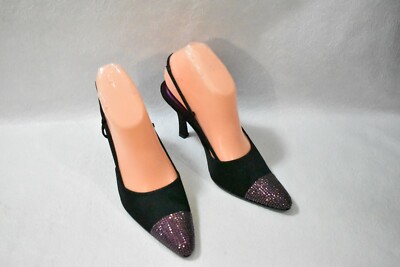 Bebe Girls' Satin Dress Shoes With Rhinestones  Low Heel Pumps For Formal  Events Bebe Satin Low Heel Pumps For Girls