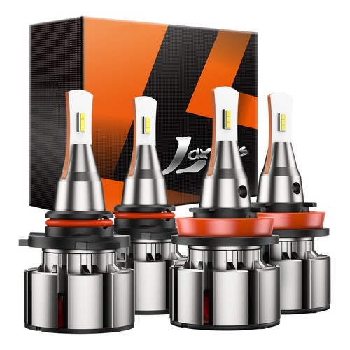 4X LED Headlights Combo – H11 Low Beam & Fog Light Bulbs – 4000W Equivalent, 6000K, IP68, 12V-24V-940153