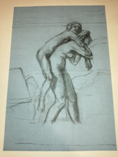 MAURICE DENIS ETUDE POUR NAUSICAA FUSAIN 1918 1/100 EX