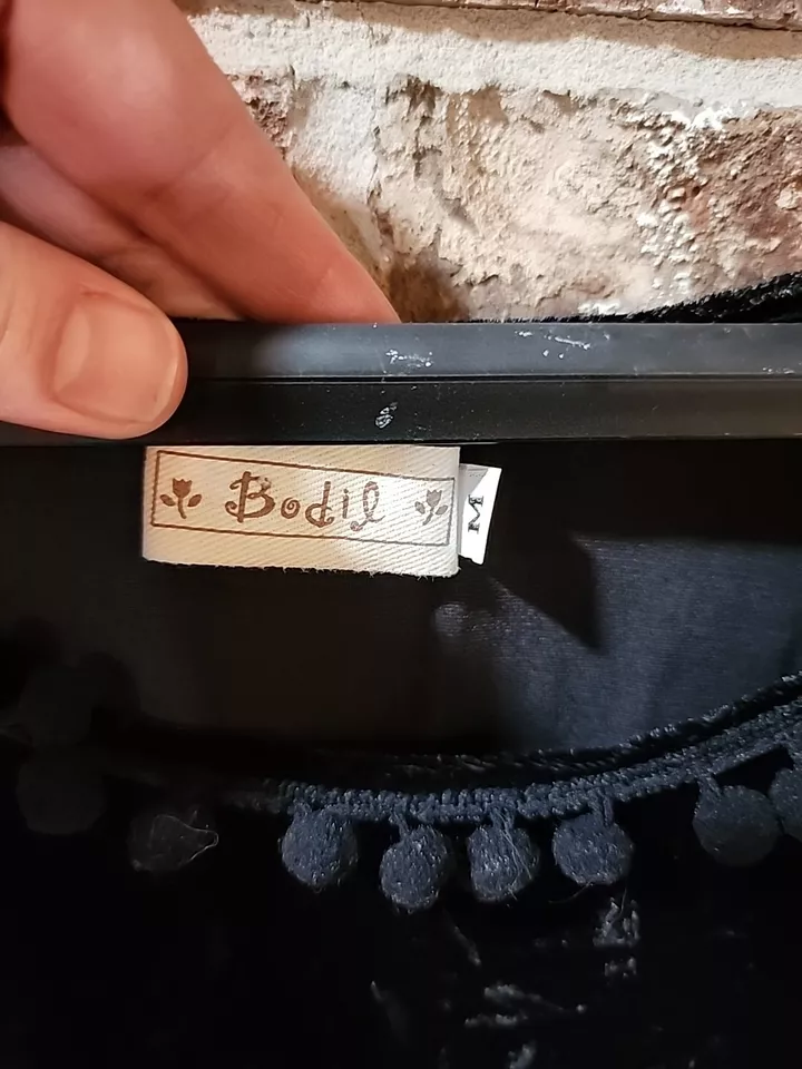 Bodil Top Mujer Talla M Muy Único Color Pieza Negro Foto 3 de 4