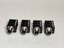 Lot of 4 Neutrik NRJ6HM-1-AU. Slim Jacks TRS Stereo Jack. Female socket Pc