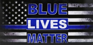 Blue Lives Matter Thin Blue Line Distressed Vinyl Decal Bumper Sticker ...