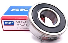 SKF 6204 2RSH C3 DEEP GROOVE BALL BEARING, RUBBER SEALED 20x47x14 mm