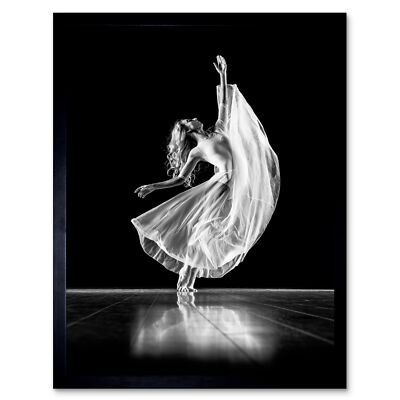 Hofmann Ballerina Tarchick Tanzendes Ballett Foto Wandbild Druck gerahmt 12x16