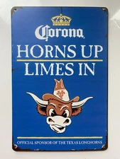 Texas Longhorns - Corona Beer Sign - College Football - Horns Up