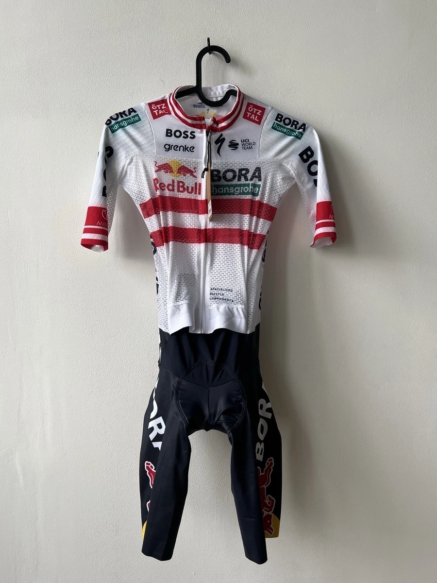 Traje de Ciclismo Especializado Red Bull BORA Hansgrohe XXS NUEVO CON ETIQUETAS Blanco Traje de Carrera