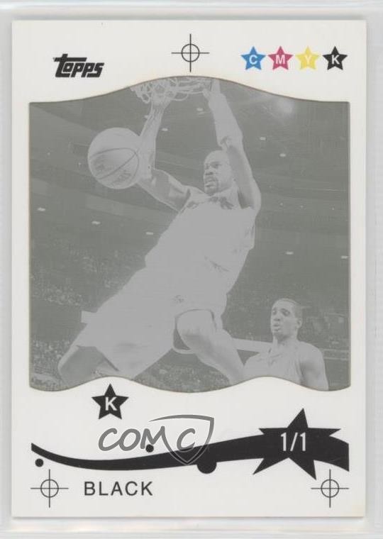 2005-06 Topps Printing Plate Black Frame 1/1 Rasheed Wallace #154 2b6
