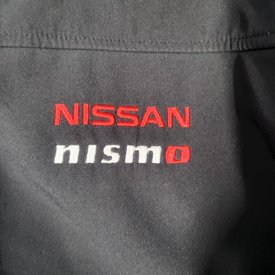 Chaqueta Nissan Nismo Para Hombre Pequeña Negra Camarilla Softshell Cremallera Completa Automotriz Foto 3 de 4