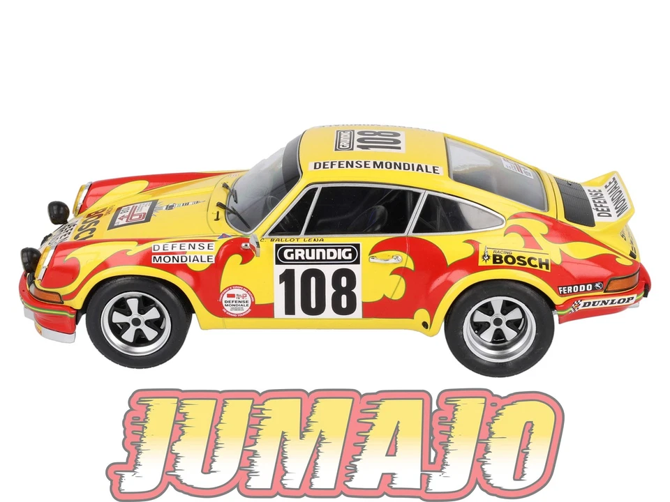 RVR40 1/18 Altaya Vainqueurs rallye : Porsche 911 Carrera RS Tour de France 1973 - Photo 2/4
