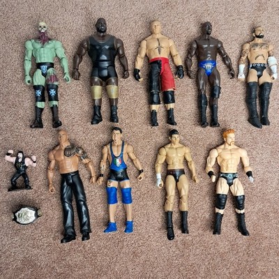 WWE Action Figure Lot Wrestling Toys Rock Mark Titus Cody Brock Santino Zombie +