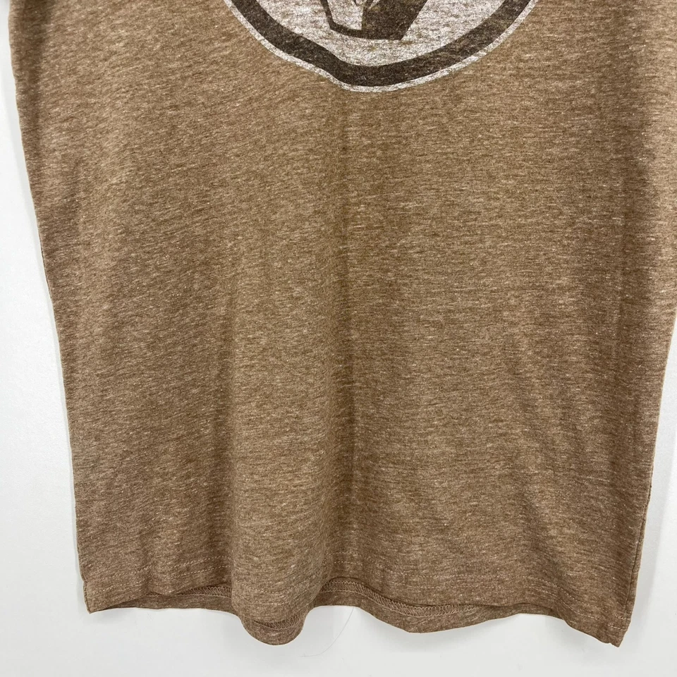 Volcom T-Shirt Men's Size S Brown Stone Logo Crew Neck Cotton Blend - Image 3 of 4