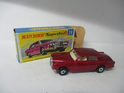 Matchbox Lesney Superfast SF24 Rolls Royce Silver Shadow-, GRAY base, boxed