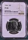 1964 Half Dollars Kennedy NGC PF-68