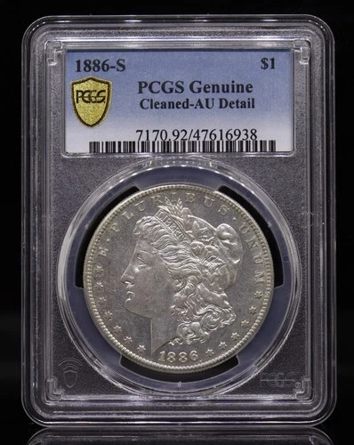 1886-S Morgan Dollar PCGS AU Detail-Cleaned
