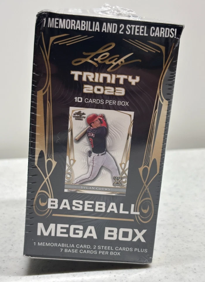 2023 Leaf Trinity Baseball MEGA Box 1 Memorabilia 2 Steel Cards Factory Sealed - Image 3 of 4