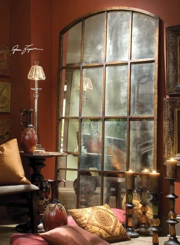 Uttermost 13464 P Grace Feyock 42" W x 82" H Arched Framed - Maple Brown Wash - Picture 4 of 5