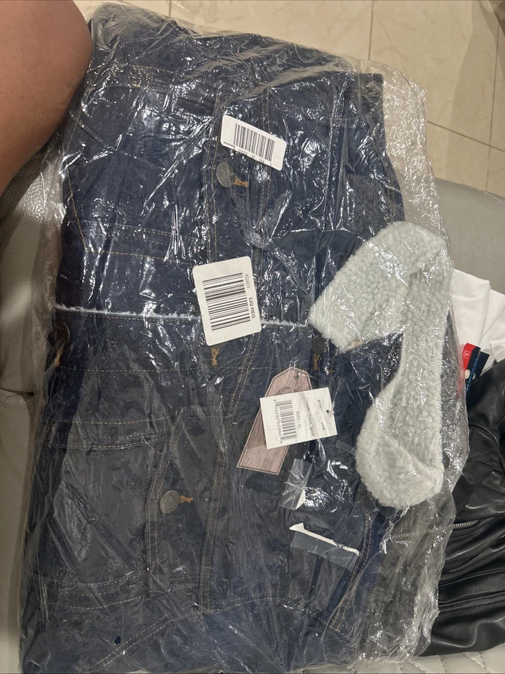 Chaqueta de mezclilla lavada forrada Sherpa Victory Outfitters para hombre talla XL nueva con etiquetas nueva Foto 2 de 4