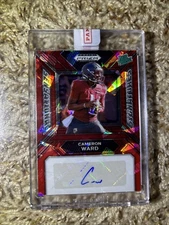 2024 Cameron Ward Prizm Draft Picks Red Ice Sensational Signatures Auto #SS-CWD