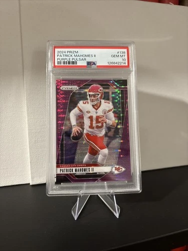2024 Patrick Mahomes PSA 10 Prizm #138 Purple Pulsar Refractor Chiefs Football
