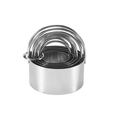 5 StüCk  Ausstecher mit  - Edelstahl Rund Kreis Donut  Au8576 - Bild 1 von 4