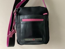 RADLEY PURSUIT real leather and canvas black messenger crossbody shoulder bag