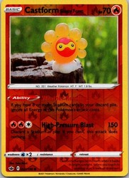 Castform Sunny Form 022/198 Chilling Reign Reverse Holo