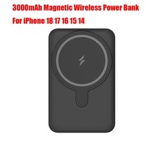 For iPhone Magsafe 18 17 16 15 14 13 12 3000mAh Power Bank Wireless Fast Charger