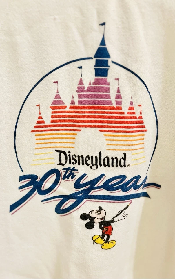 迪斯尼兰 30 周年纪念针织衫 PULLOVER MICKEY 1985 复古 80 年代 — 第 2/4 张图片