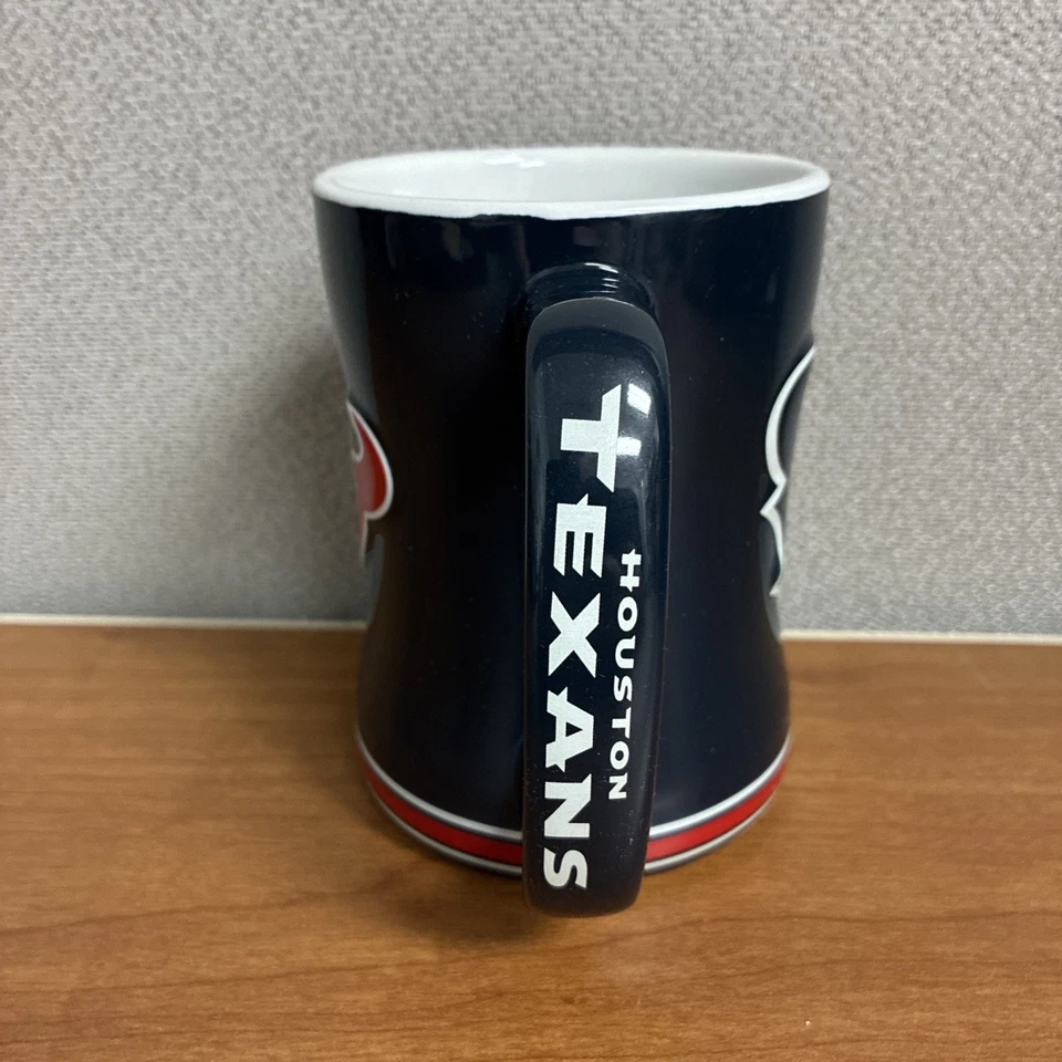 🏈 NFL OFFICIAL HOUSTON TEXANS FOOTBALL 14OZ SCULPTED RELIEF MUG COFFEE TEA CUP - Image 2 of 4