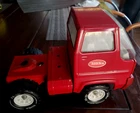 Vintage Tonka Semi Truck Cab Steel Metal & Plastic XR-101 On Tires Red 9.5"