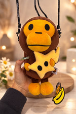 BAPE A Bathing Ape Baby Milo Star Shoulder Bag - Plush Crossbody NWT Gift Toy