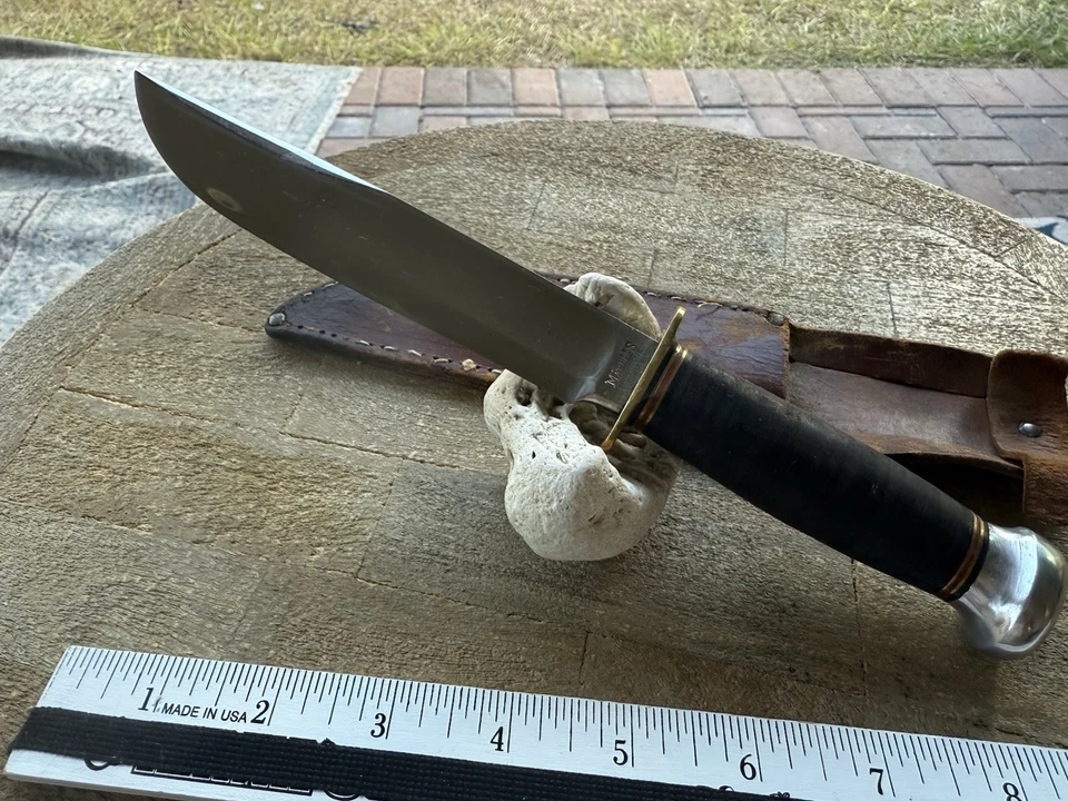 Canicas Gladstone Mi. Cuchillo y funda de caza ideales de Estados Unidos vintage Segunda Guerra Mundial militar Foto 3 de 4