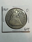 1860-O Seated Liberty Silver Dollar F Detail Tough Type Coin