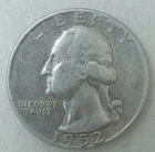 1952-D   WASHINGTON QUARTER 90% SILVER