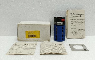 Kraus & Naimer CA10 A270/GBA001 Rotary Cam Switch 3P 3-Position 20A 690V