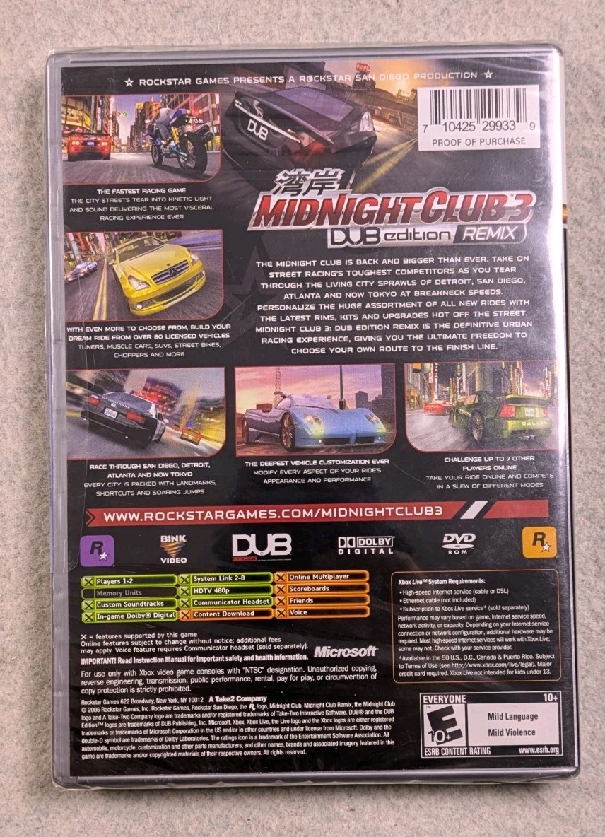 Midnight Club 3: DUB Edition -- Remix Platinum Hits (Microsoft