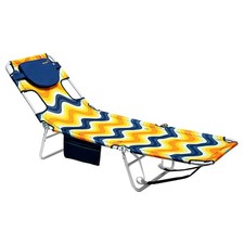 SunnyFeel Lounge Beach Chair for Adults with Face Hole, Backpack Reclining Be...