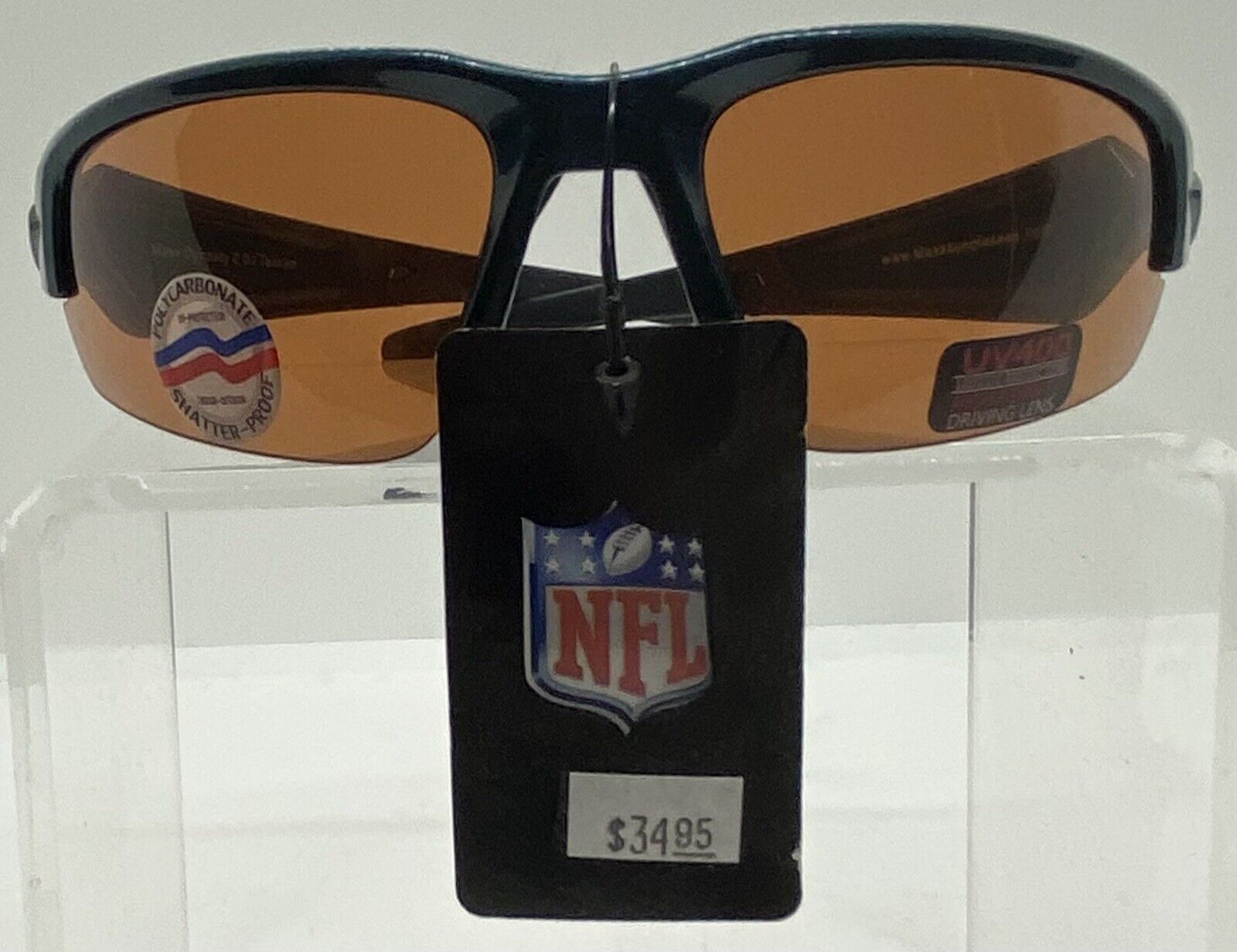 Maxx NFL Eagles Driving Sunglasses UV 400 Shatter Proof Old New Stock New NWT