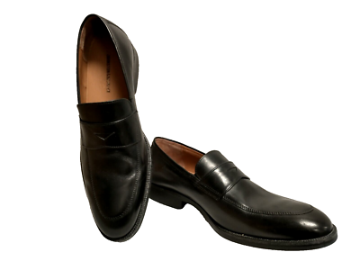 その他 K NWOB Johnston & Murphy Mens Black Leather 20-3871 Penny Shoes 13M