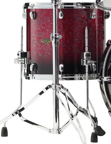 Tama Starclassic Walnut/Birch Lacquer Floor Tom 14" x 12" - Molten Raspberry...