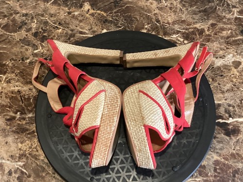 Gomax Women’s Heels Red Size 9 - Picture 5 of 9