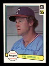 1982 Donruss Texas Rangers 520 Pat Putnam Signed Auto Autograph BXCP38